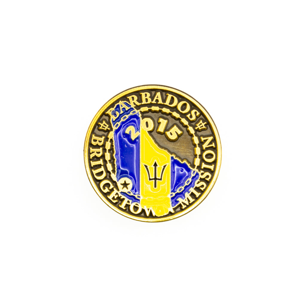 barbados bridgetown mission pin