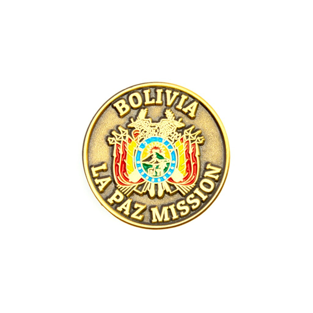 bolivia la paz mission pin
