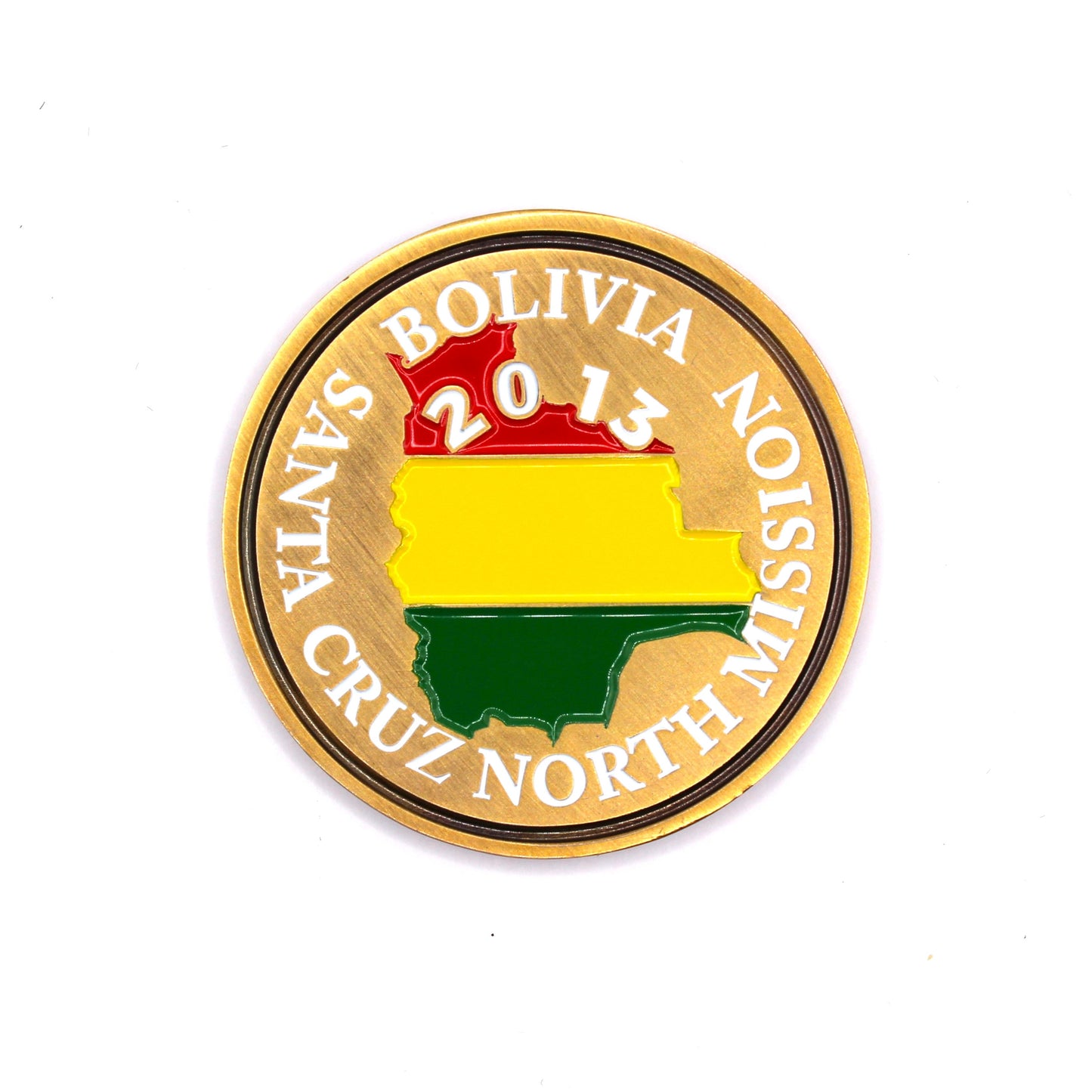 bolivia santa cruz north mission coin