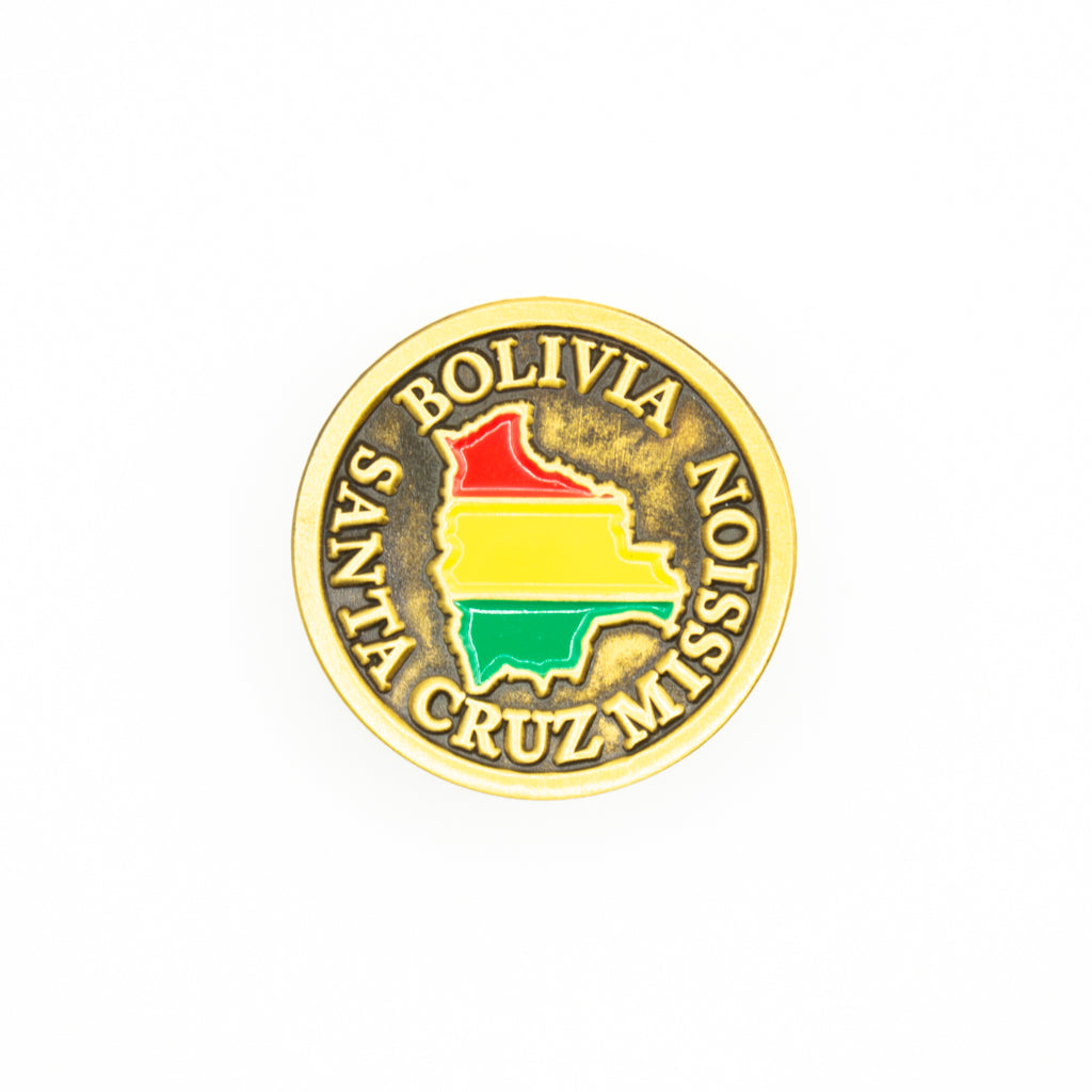 bolivia santa cruz mission pin