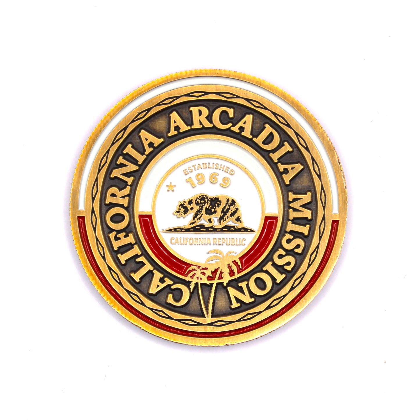 california arcadia mission coin