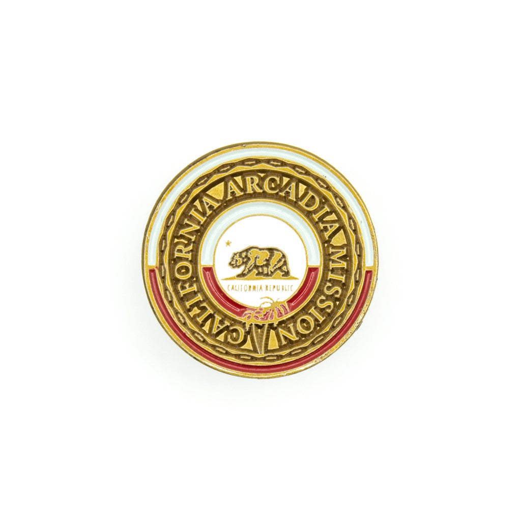 california arcadia mission pin