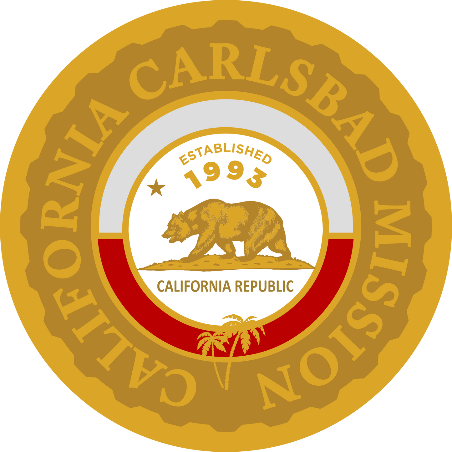 california carlsbad mission decal