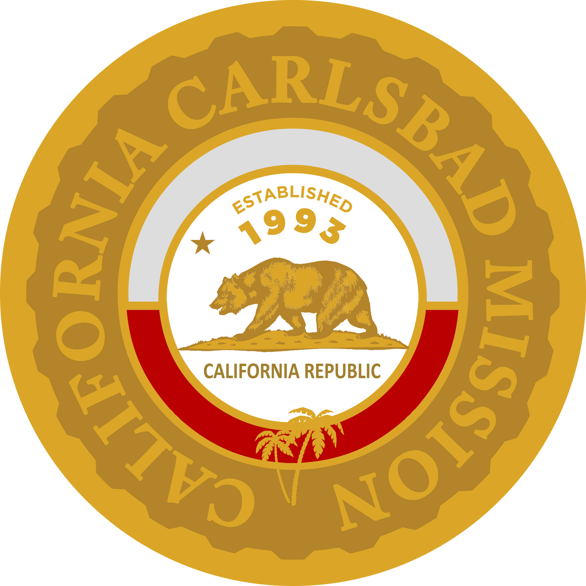 california carlsbad mission decal