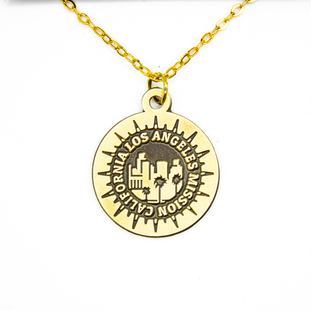 california los angeles mission necklace