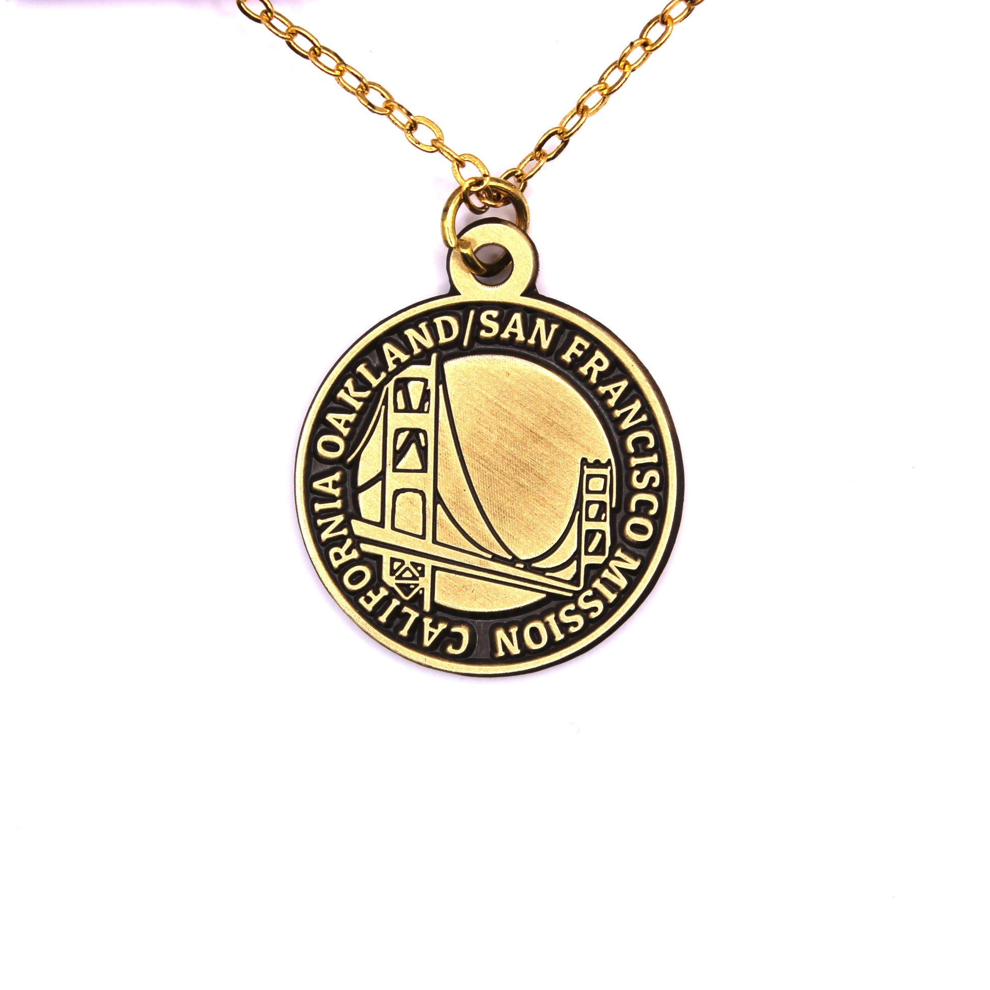 california oakland san francisco mission necklace