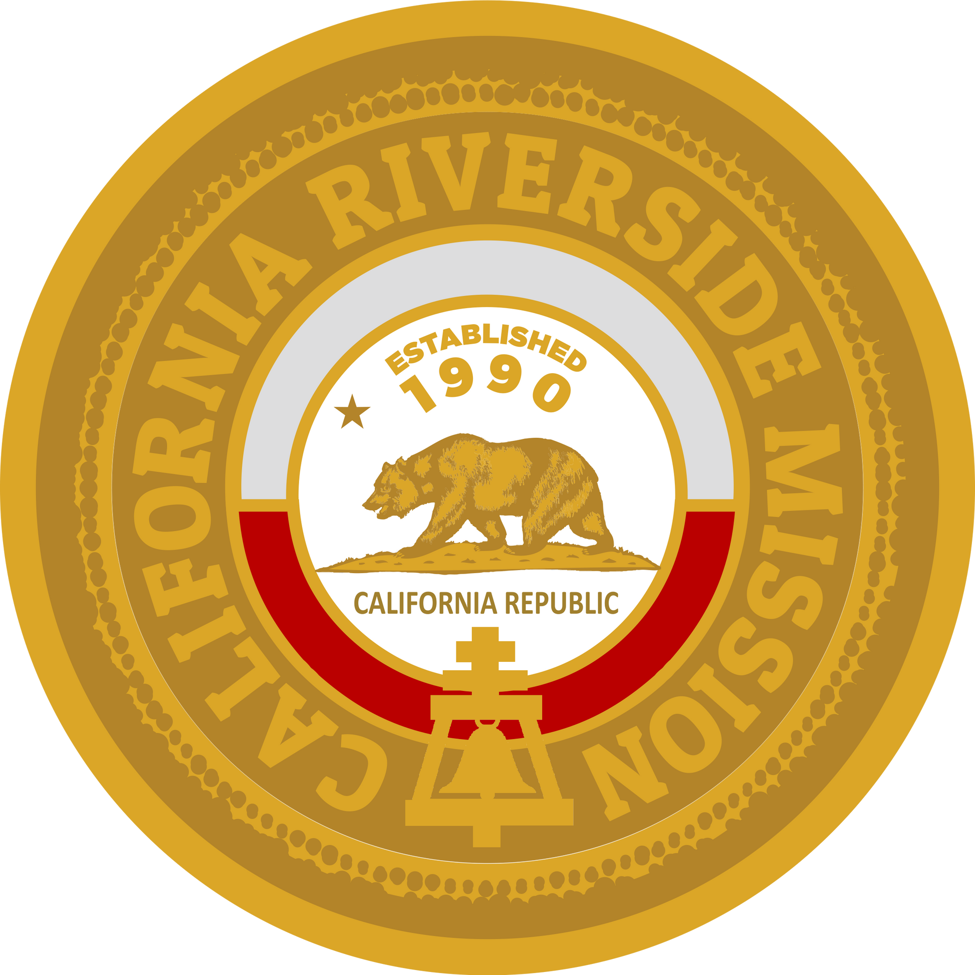 california riverside mission decal