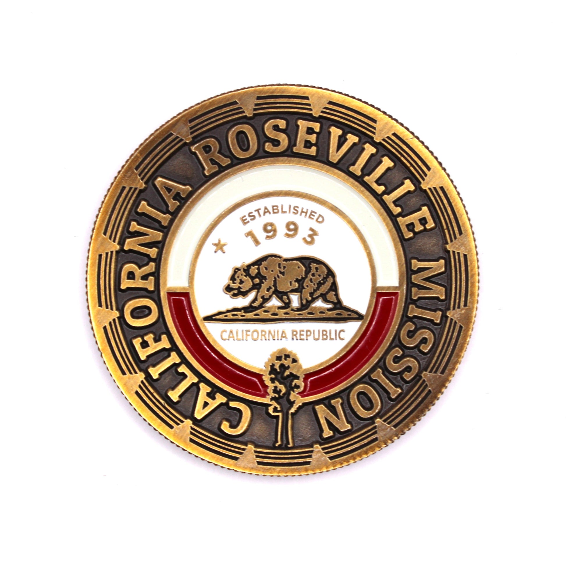 california roseville mission coin