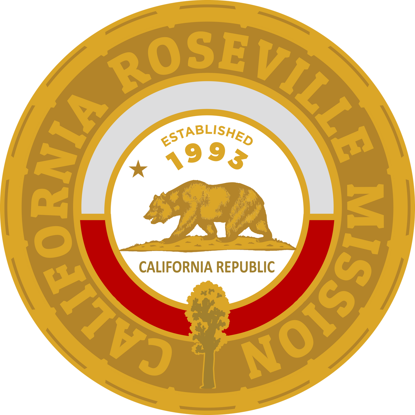 california roseville mission decal