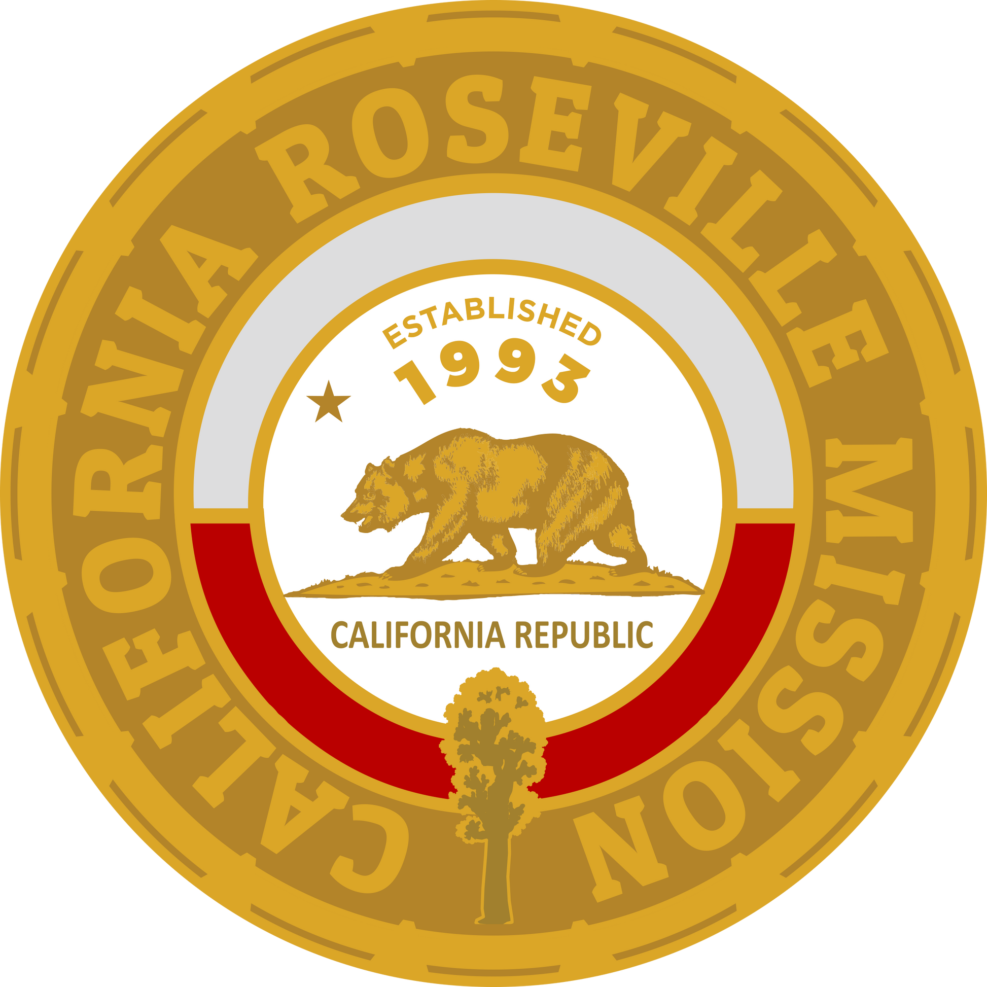 california roseville mission decal