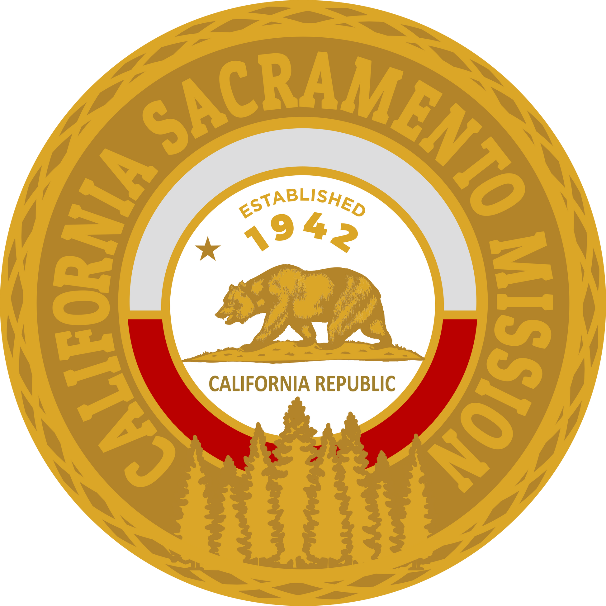 california sacramento mission decal