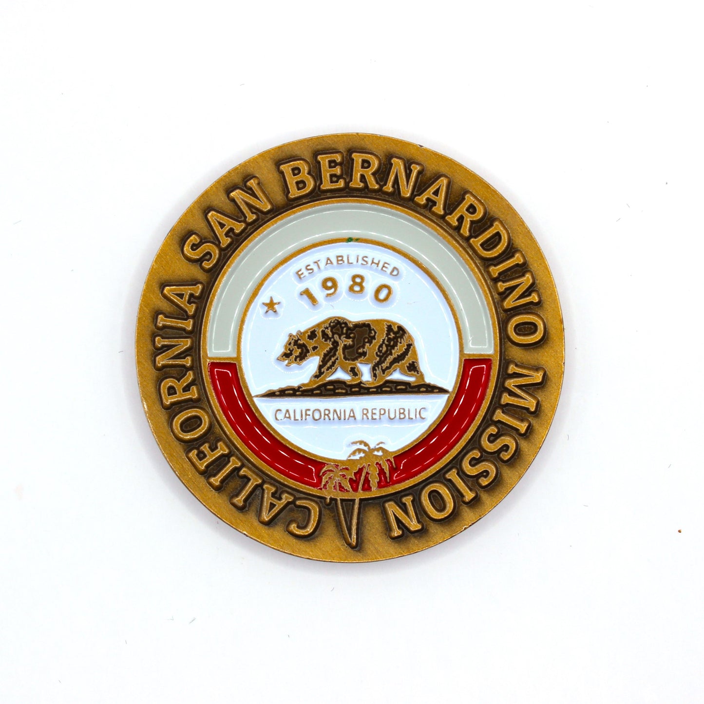 california san bernardino mission coin