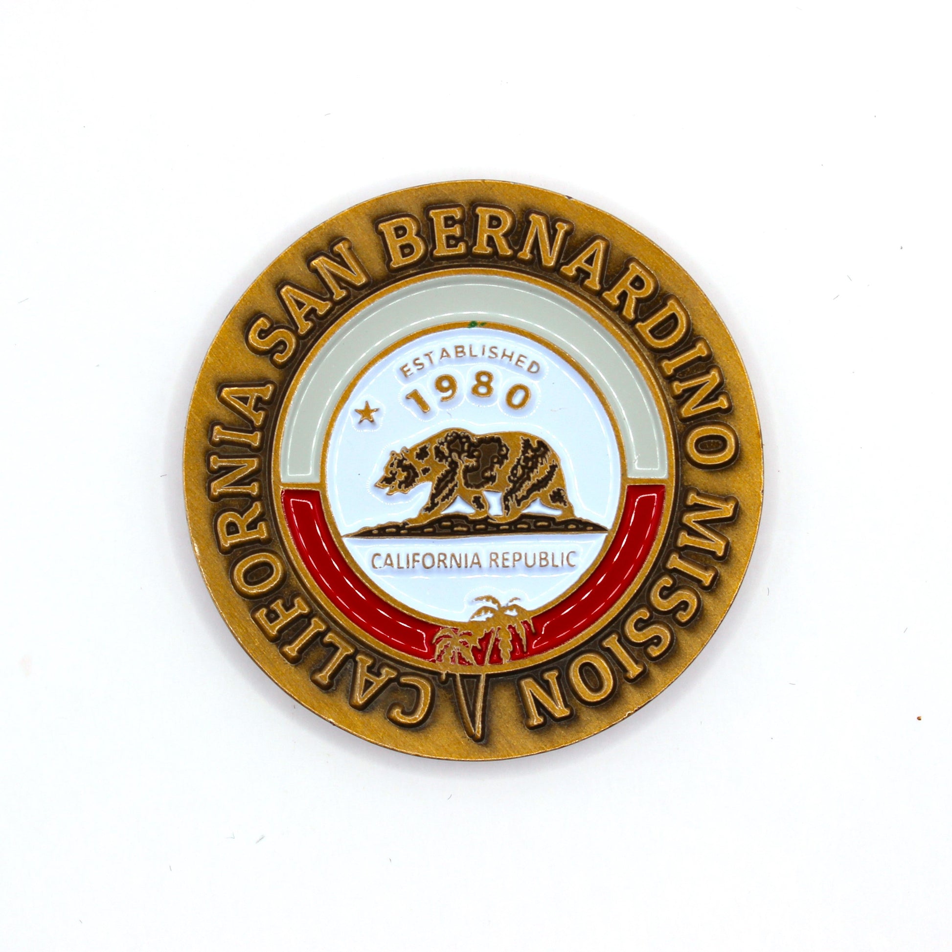 california san bernardino mission coin
