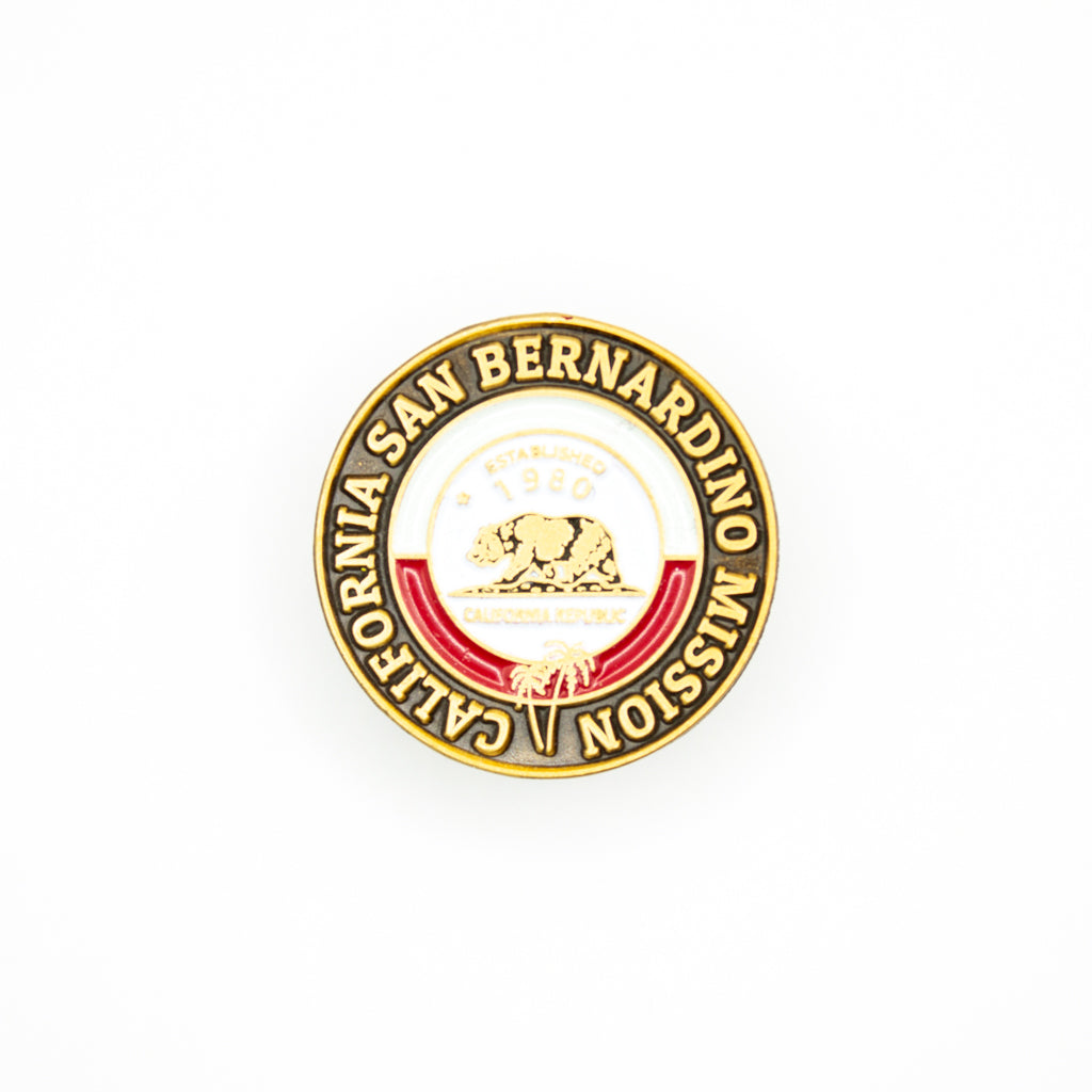california san bernardino mission pin
