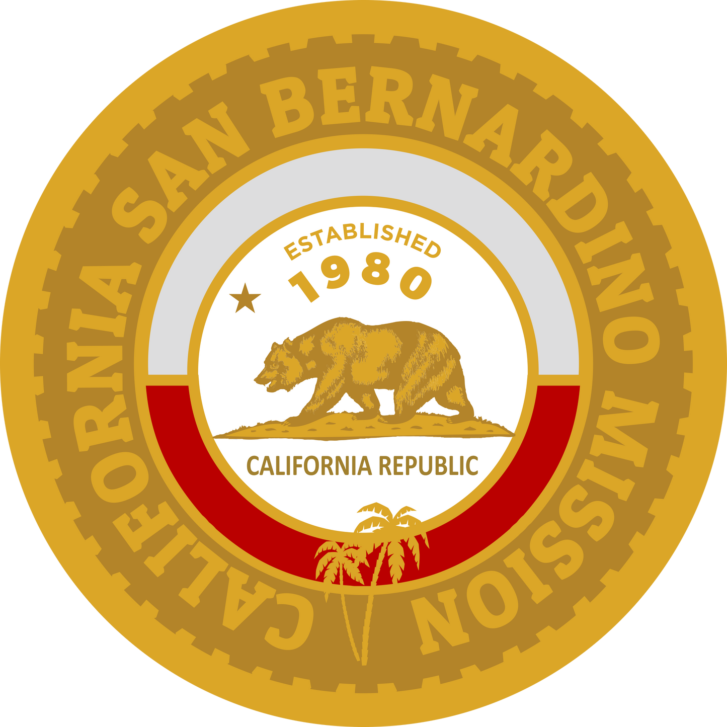 california san bernardino mission decal