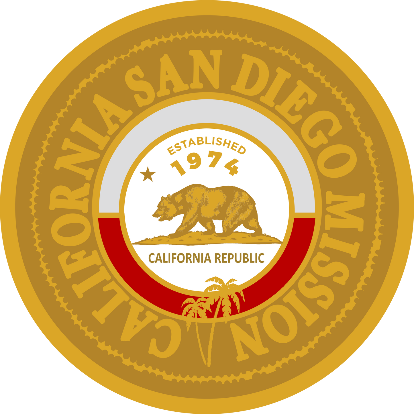 california san diego mission decal