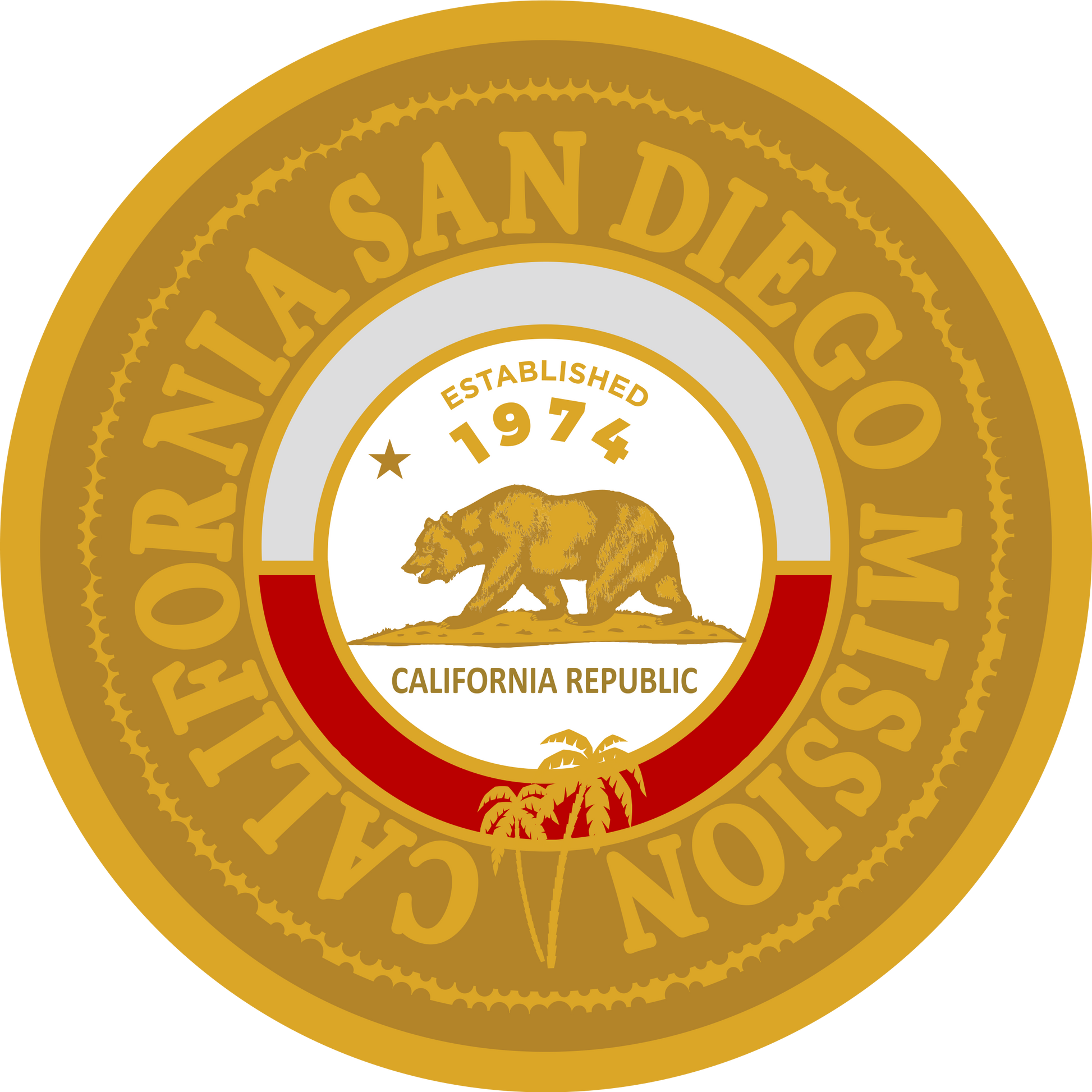california san diego mission decal