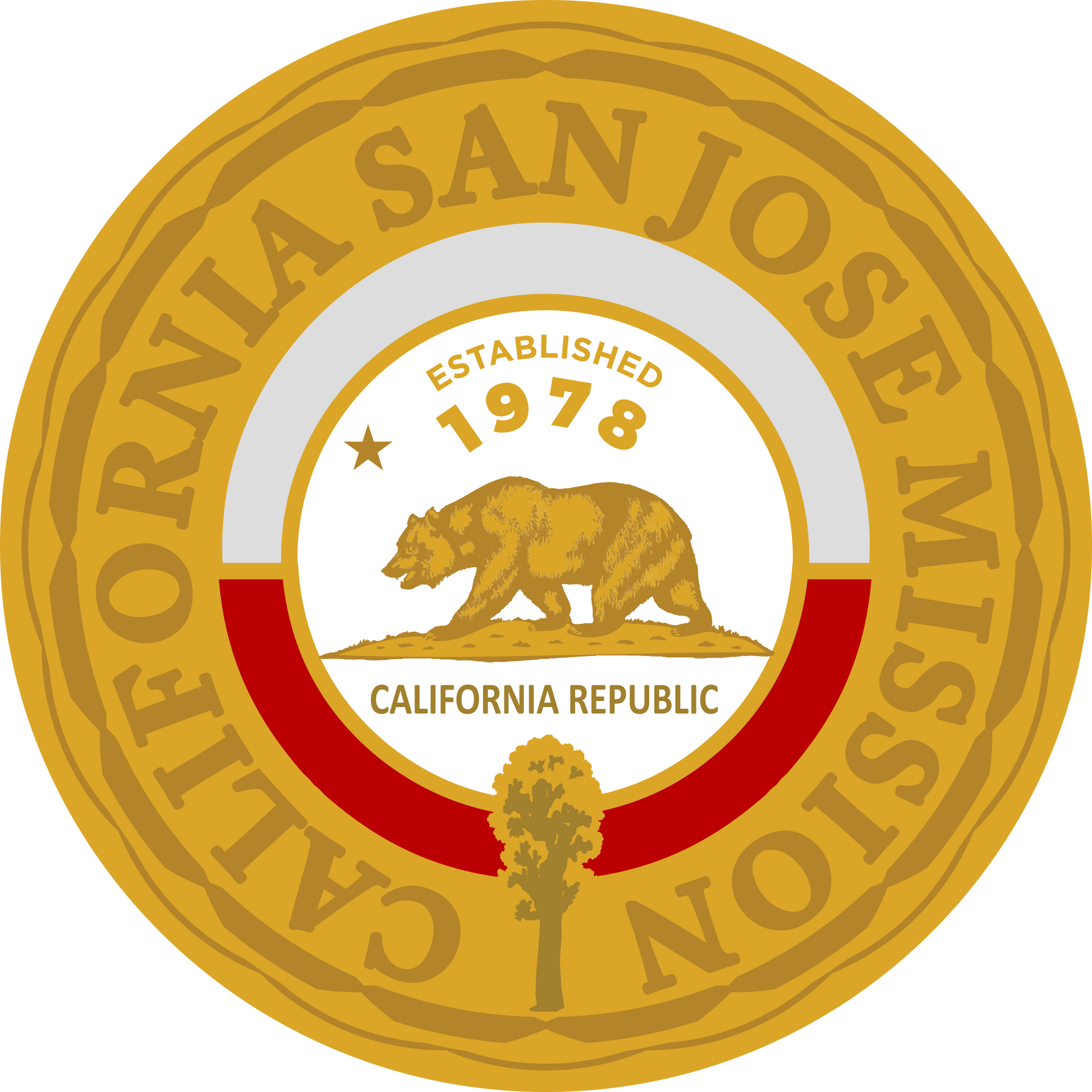 california san jose mission decal