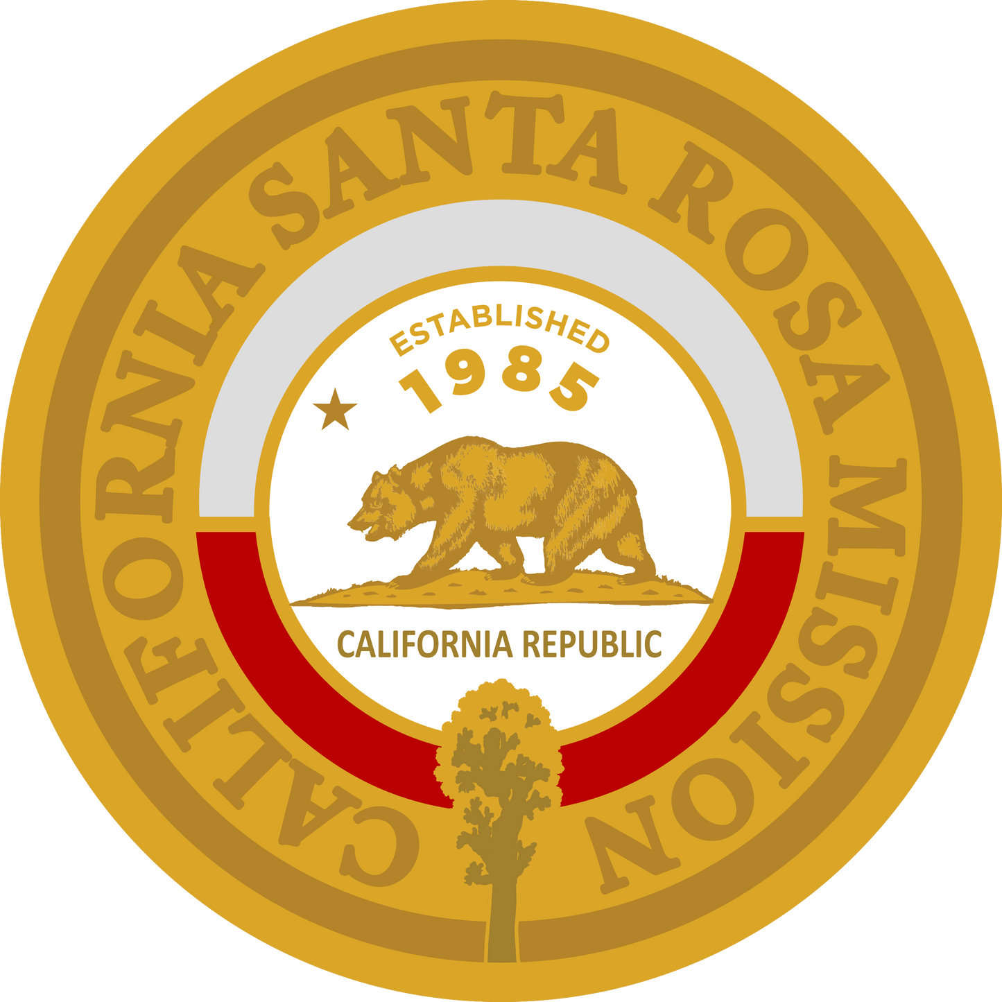 california santa rosa mission decal