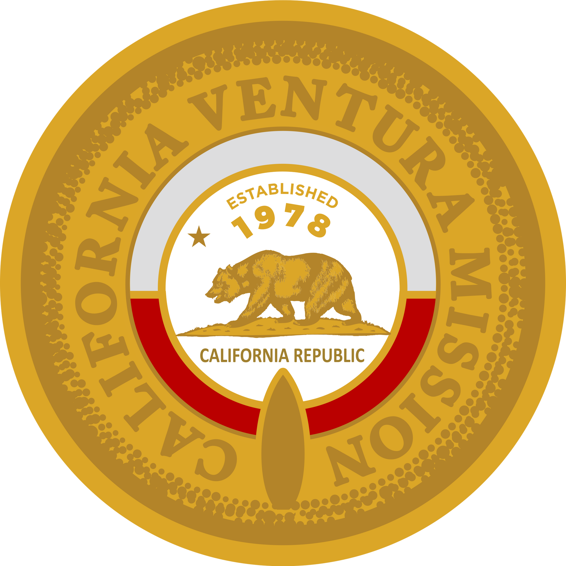 california ventura mission decal