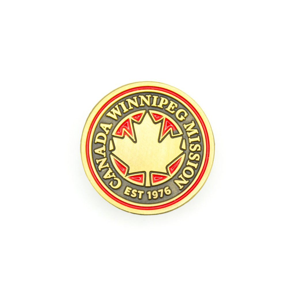 canada winnipeg mission pin