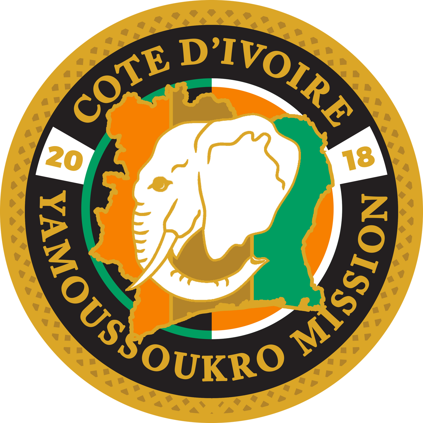 cote d'ivoire yamoussoukro decal