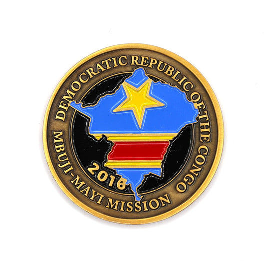 democratic republic of the congo mbuji-mayi mission coin