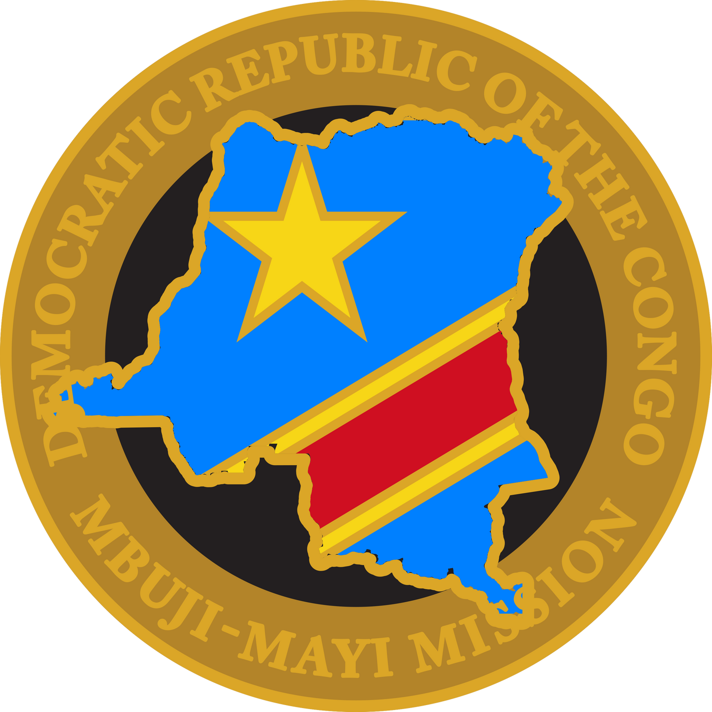 democratic republic of the congo mbuji-mayi mission decal