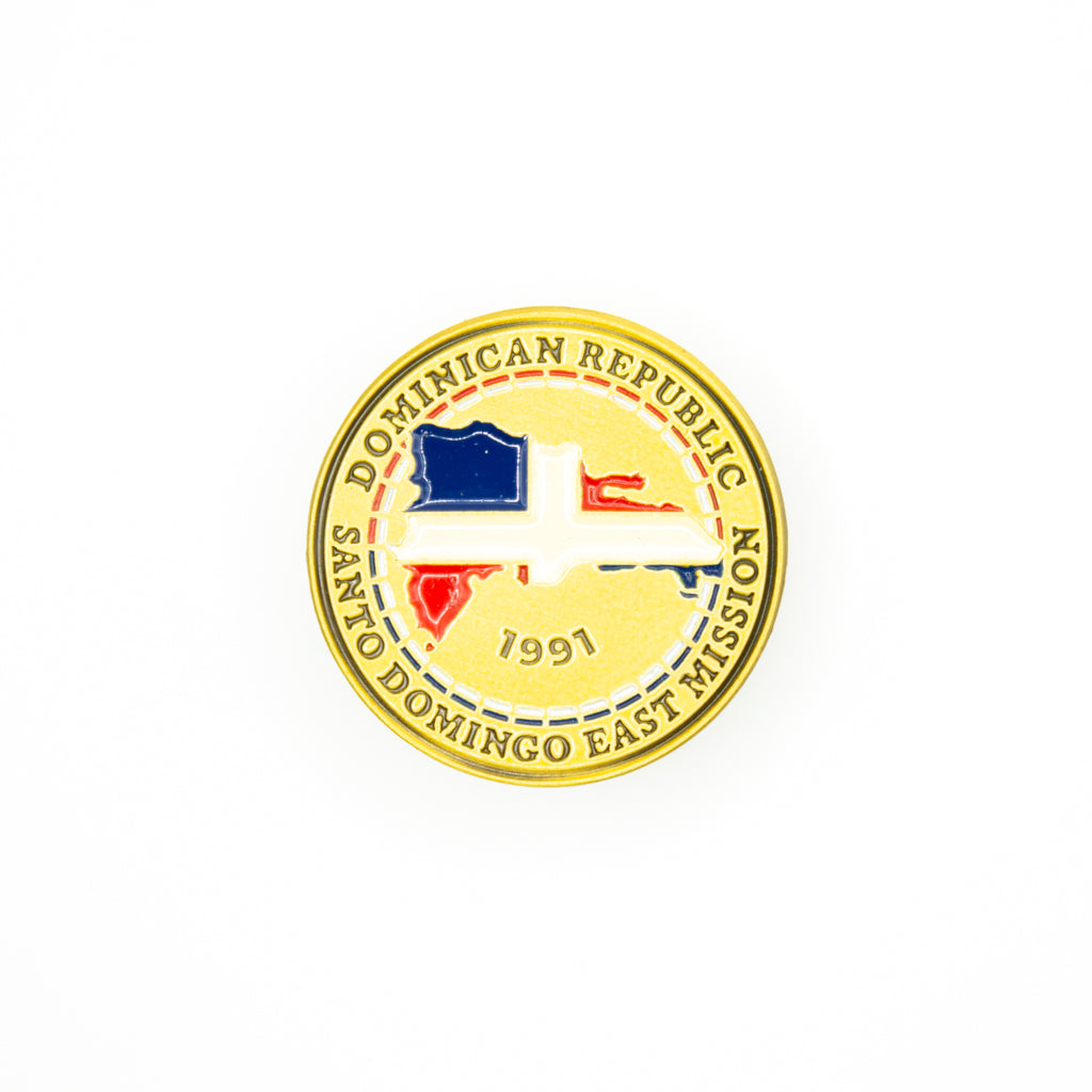 dominican republic santo domingo east mission pin