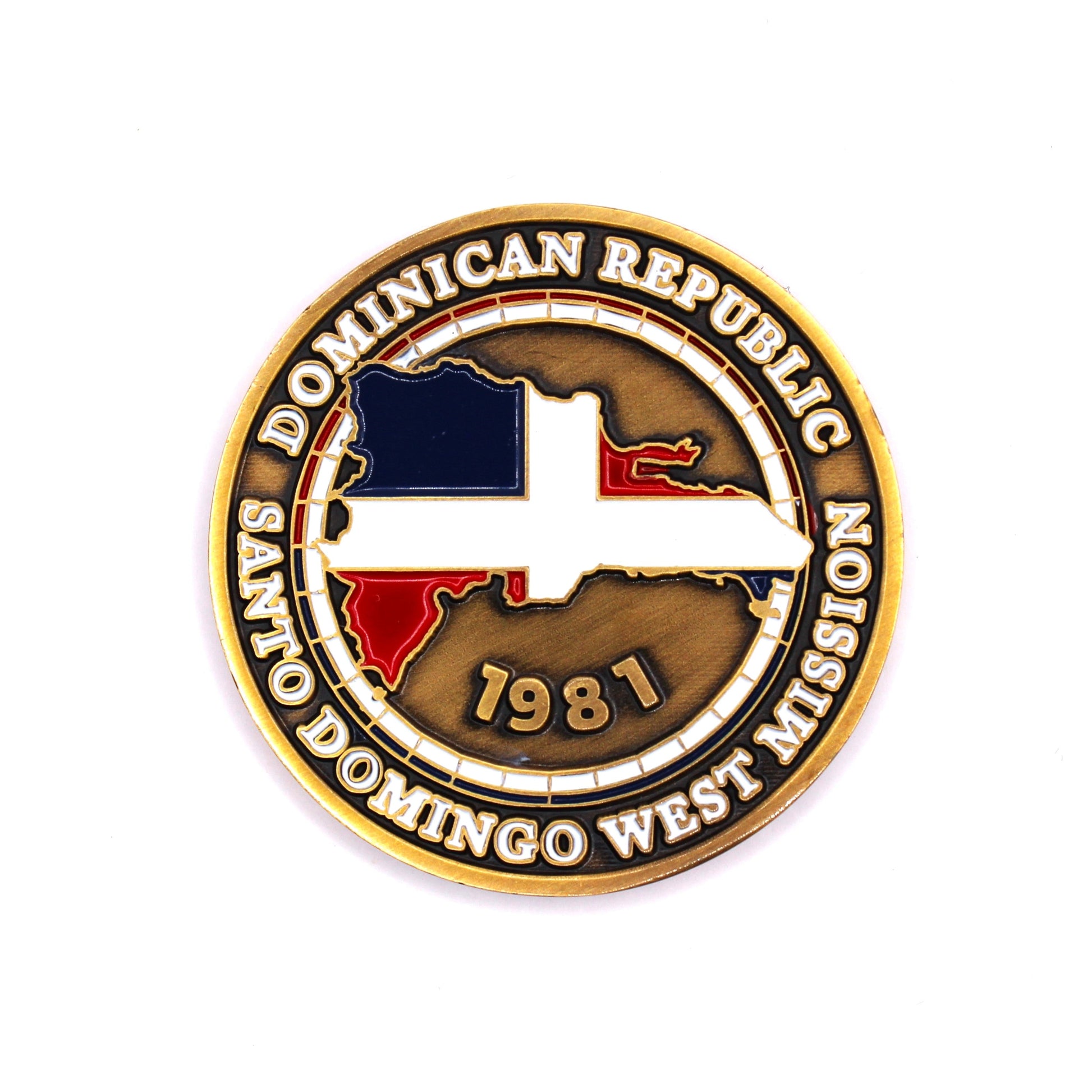 dominican republic santo domingo west mission coin