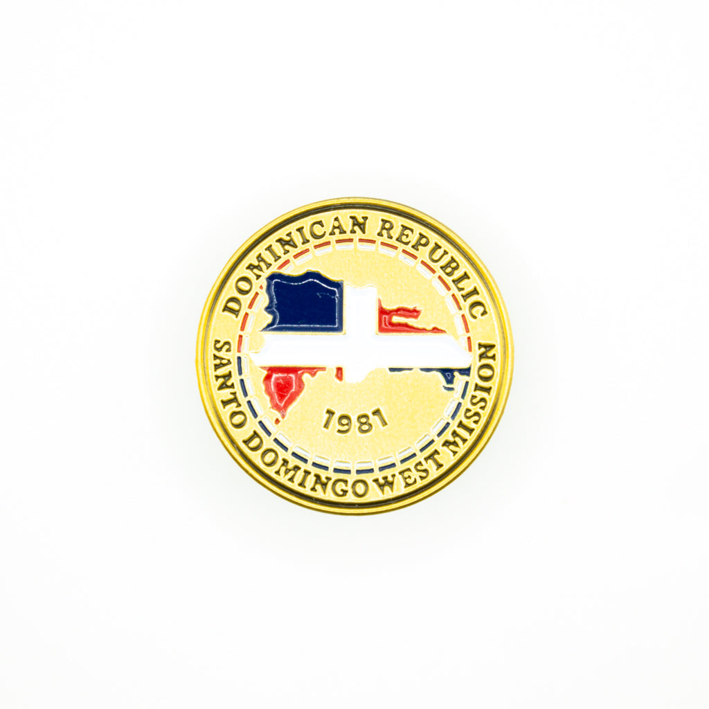 dominican republic santo domingo west mission pin