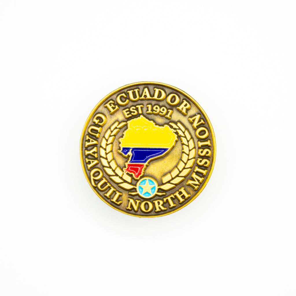 ecuador guayaquil north mission pin