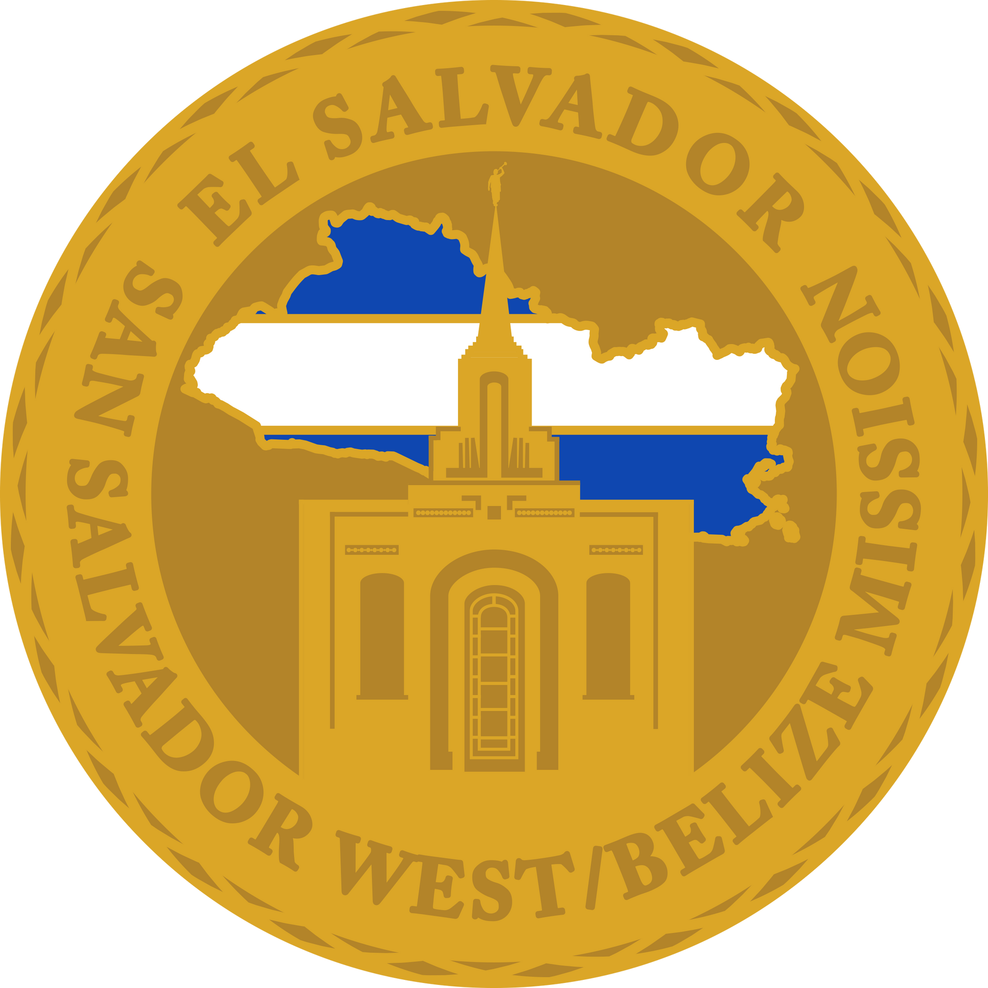 el salvador san salvador west belize mission decal