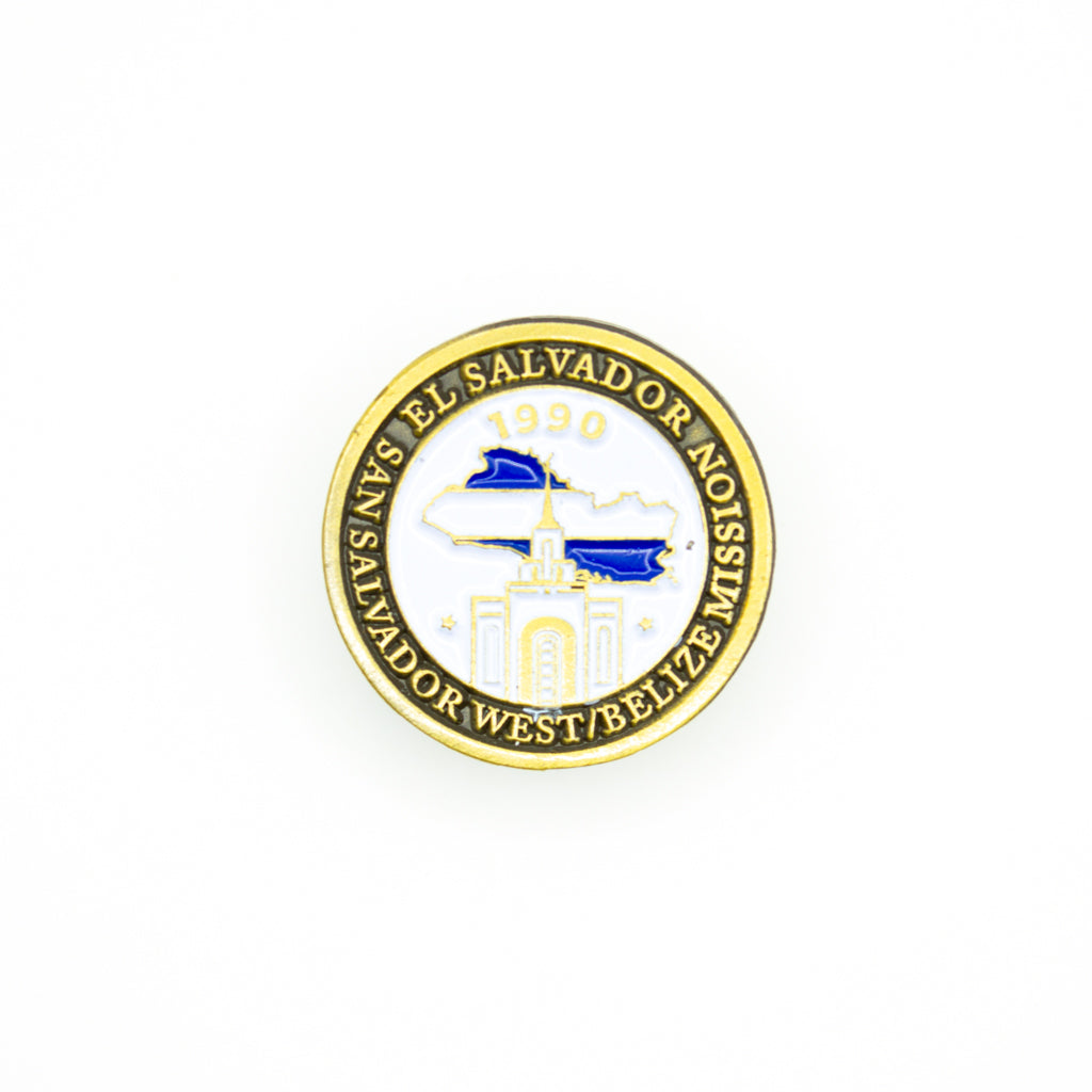 el salvador san salvador west belize mission pin