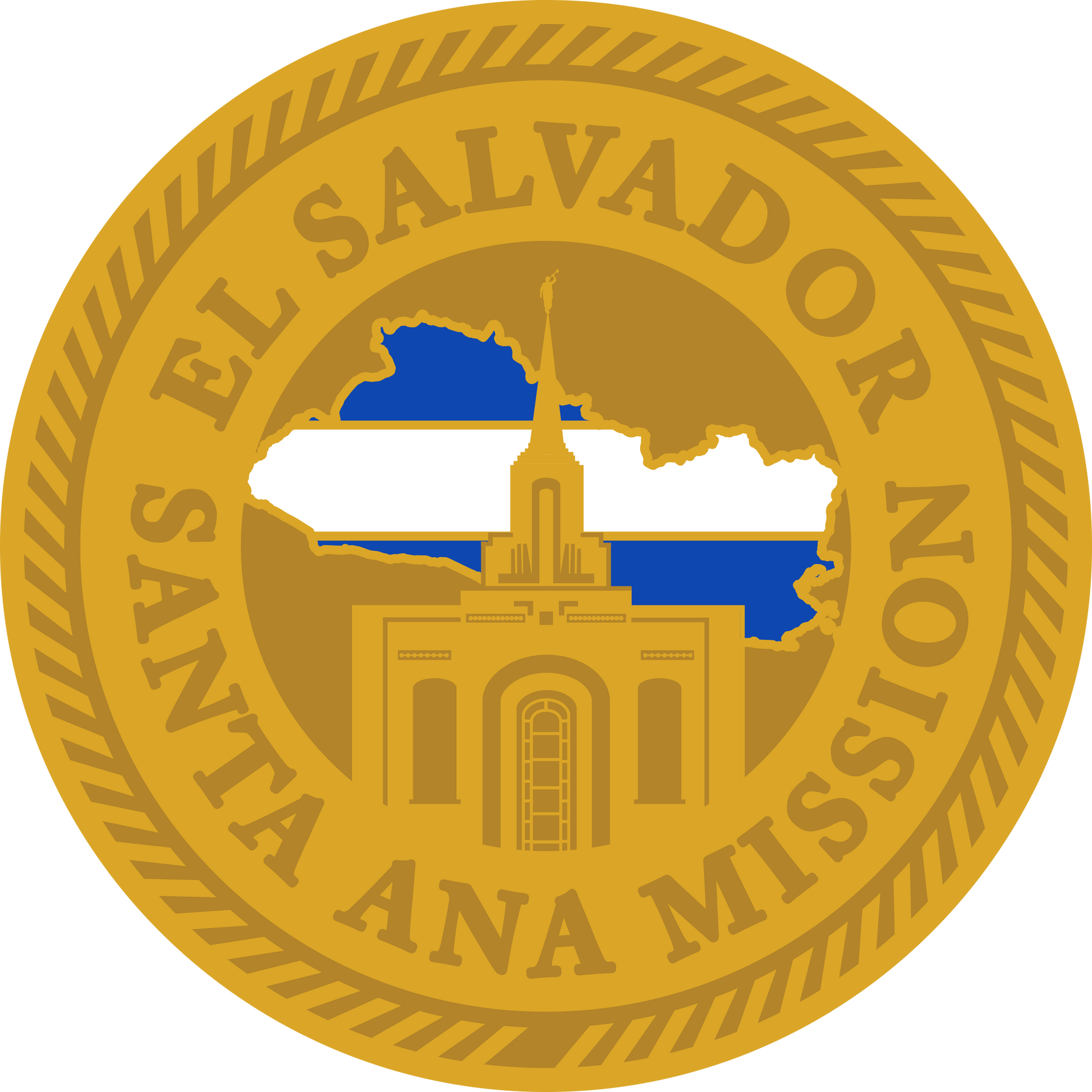 el salvador santa ana mission decal