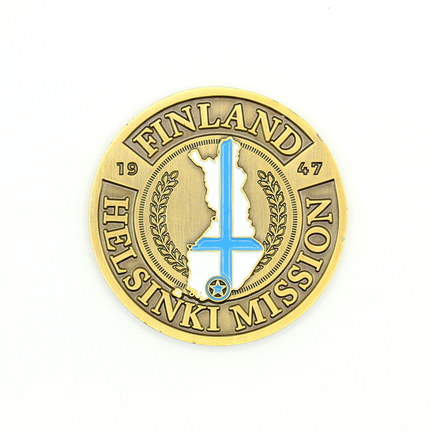 finland helsinki mission coin