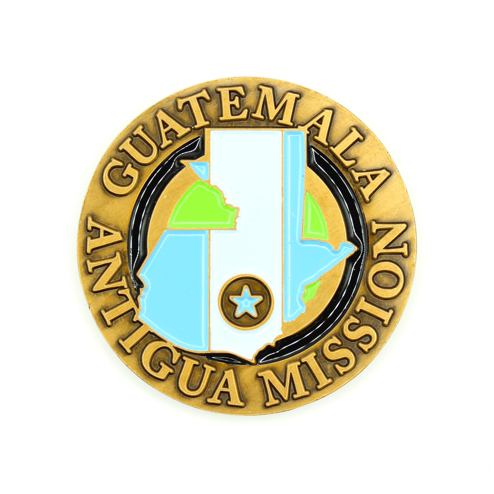 guatemala antigua mission coin