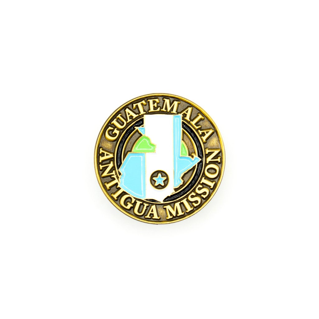 guatemala antigua mission pin