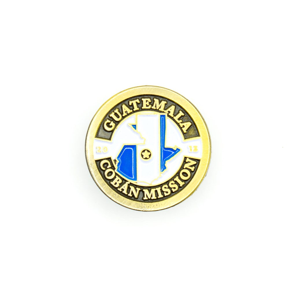 guatemala cobán mission pin