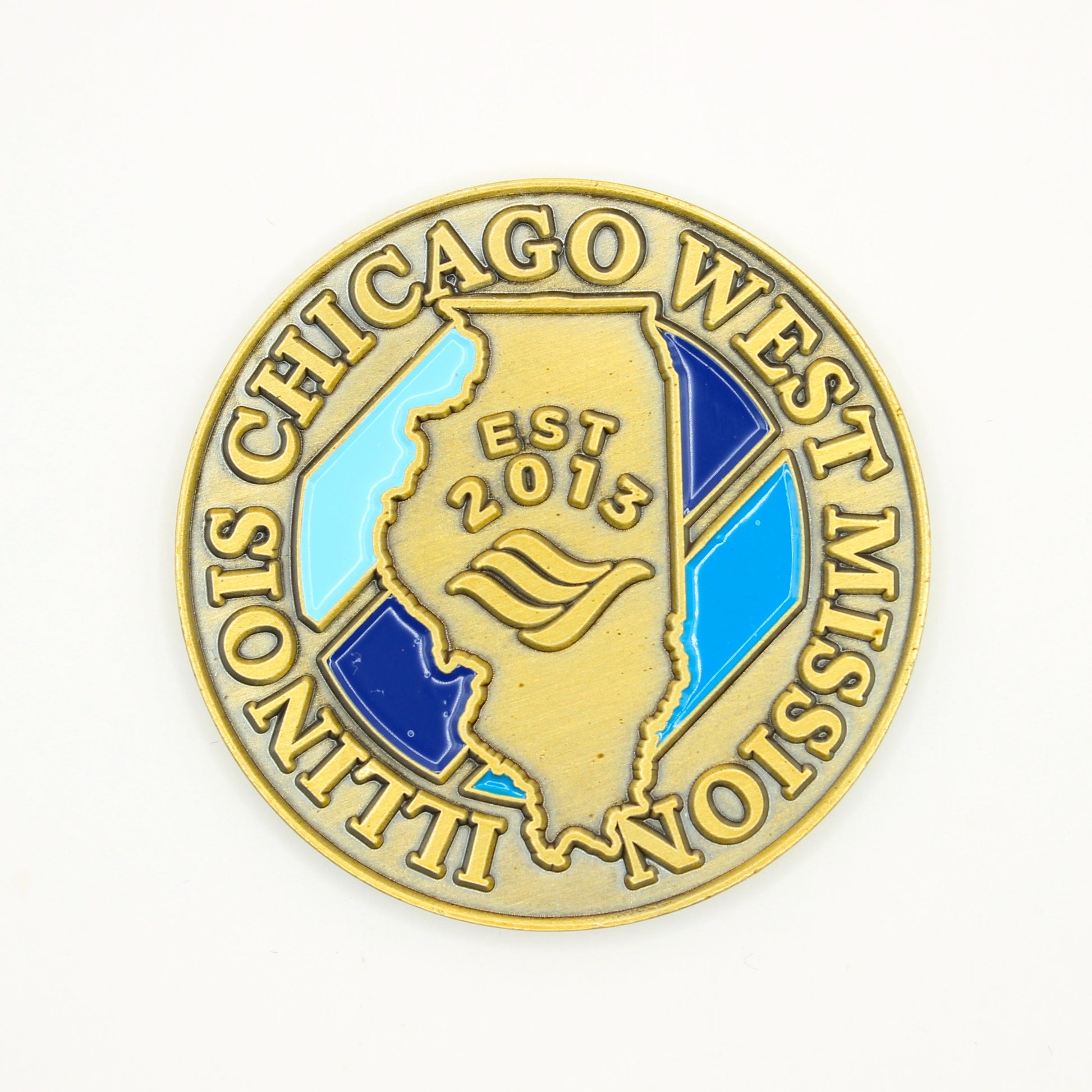 illinois chicago west mission coin
