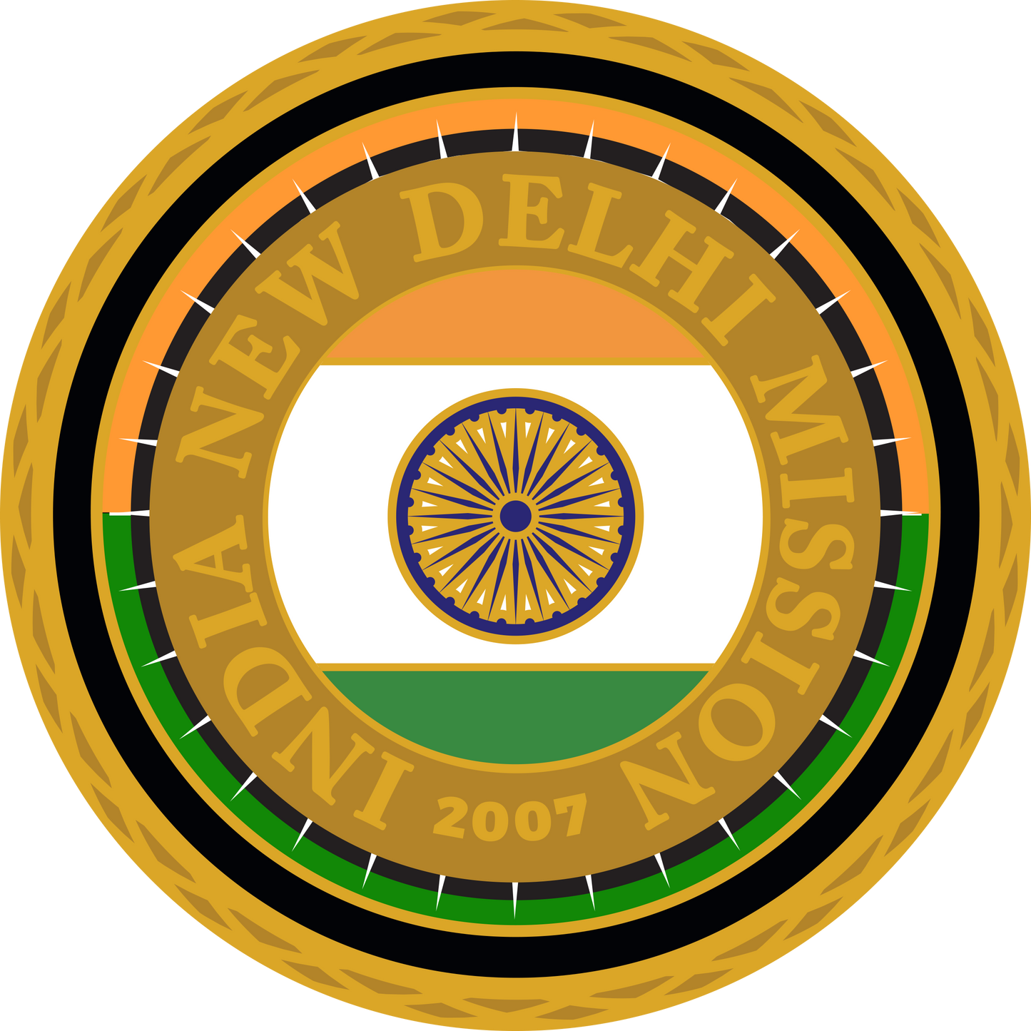 india new delhi mission decal
