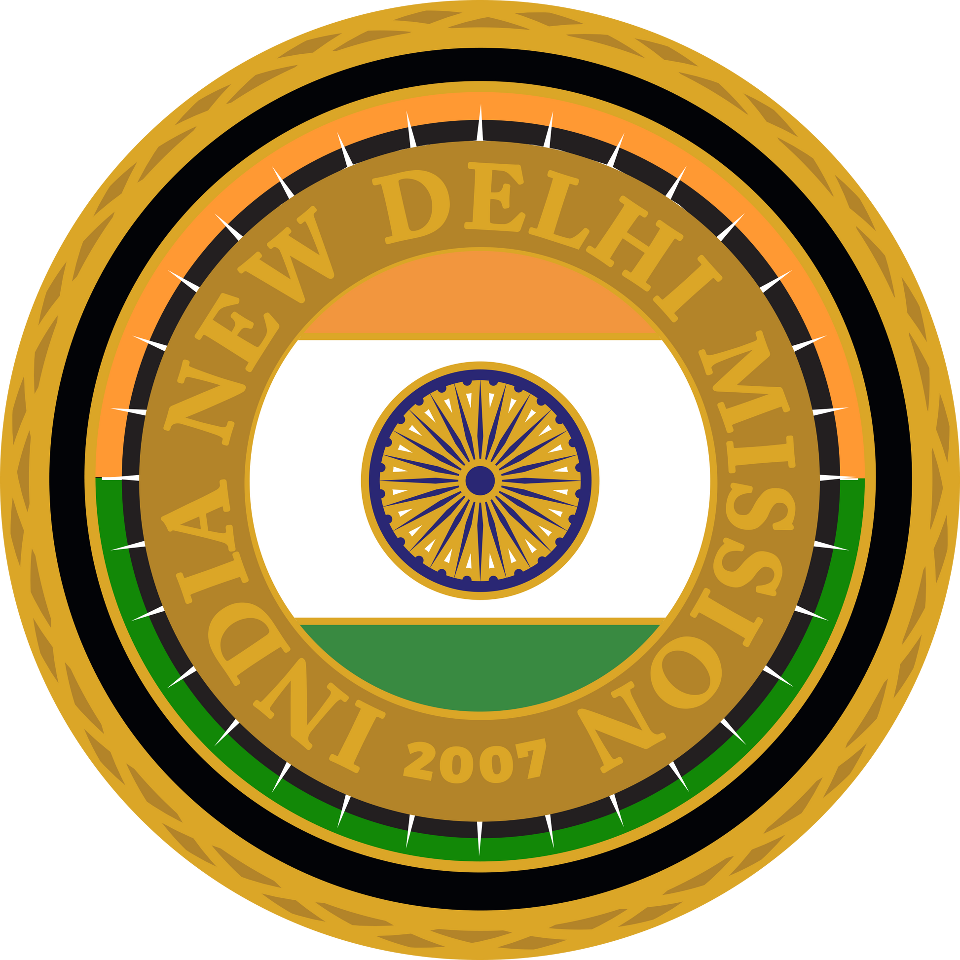 india new delhi mission decal