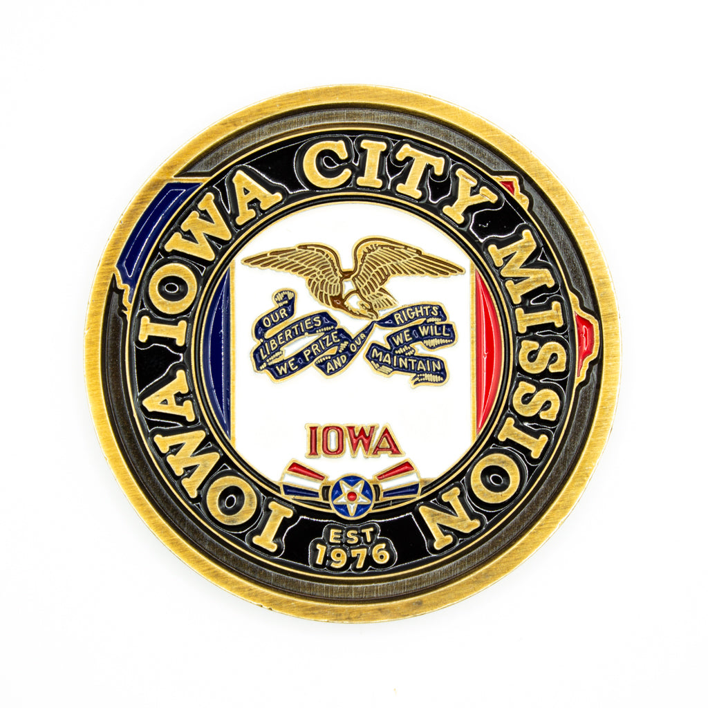 iowa iowa city mission coin