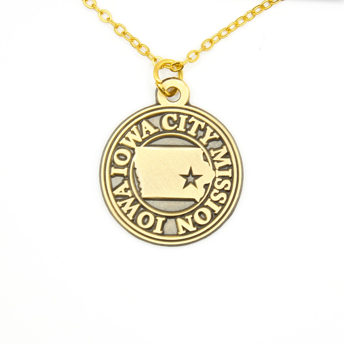 iowa iowa city mission necklace