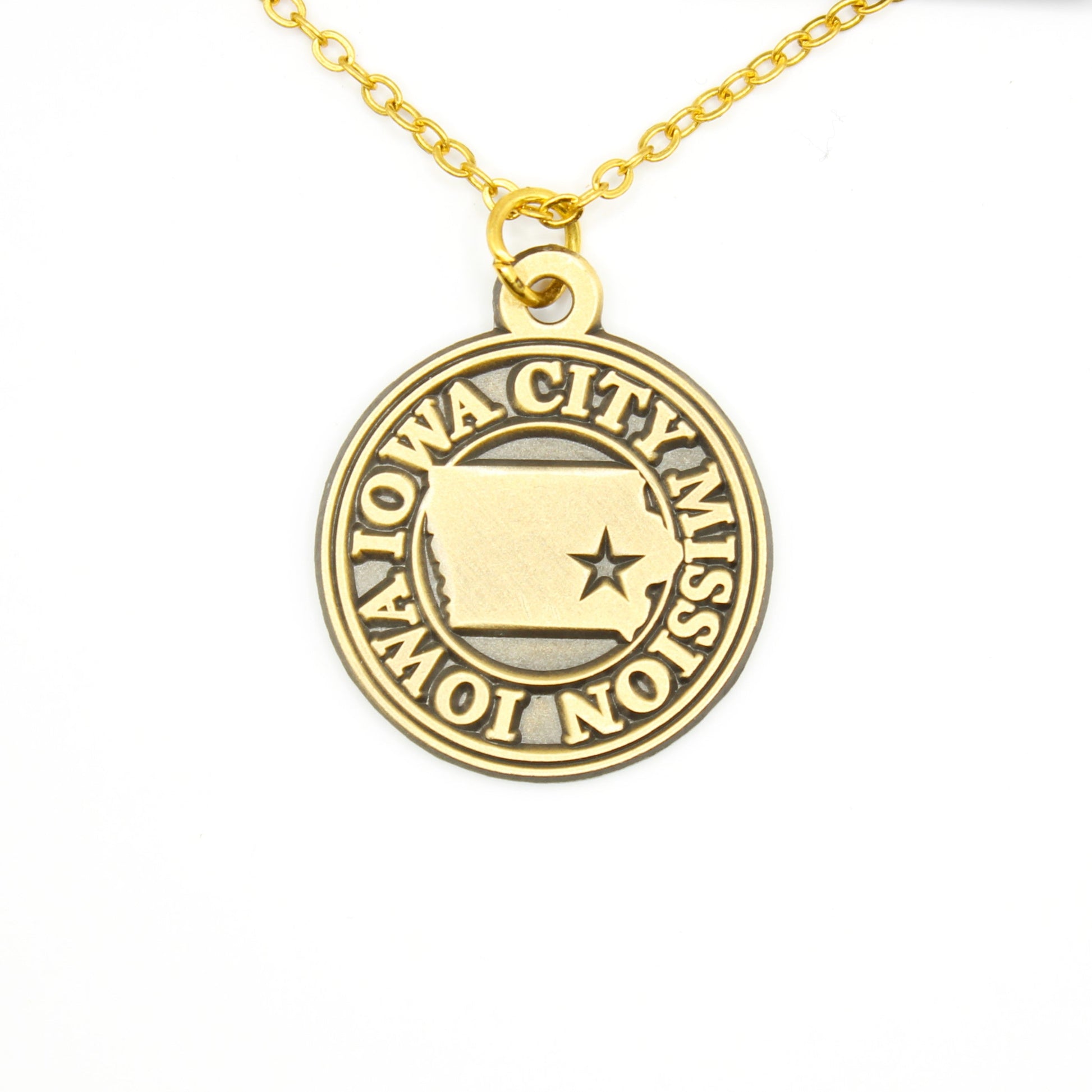 iowa iowa city mission necklace