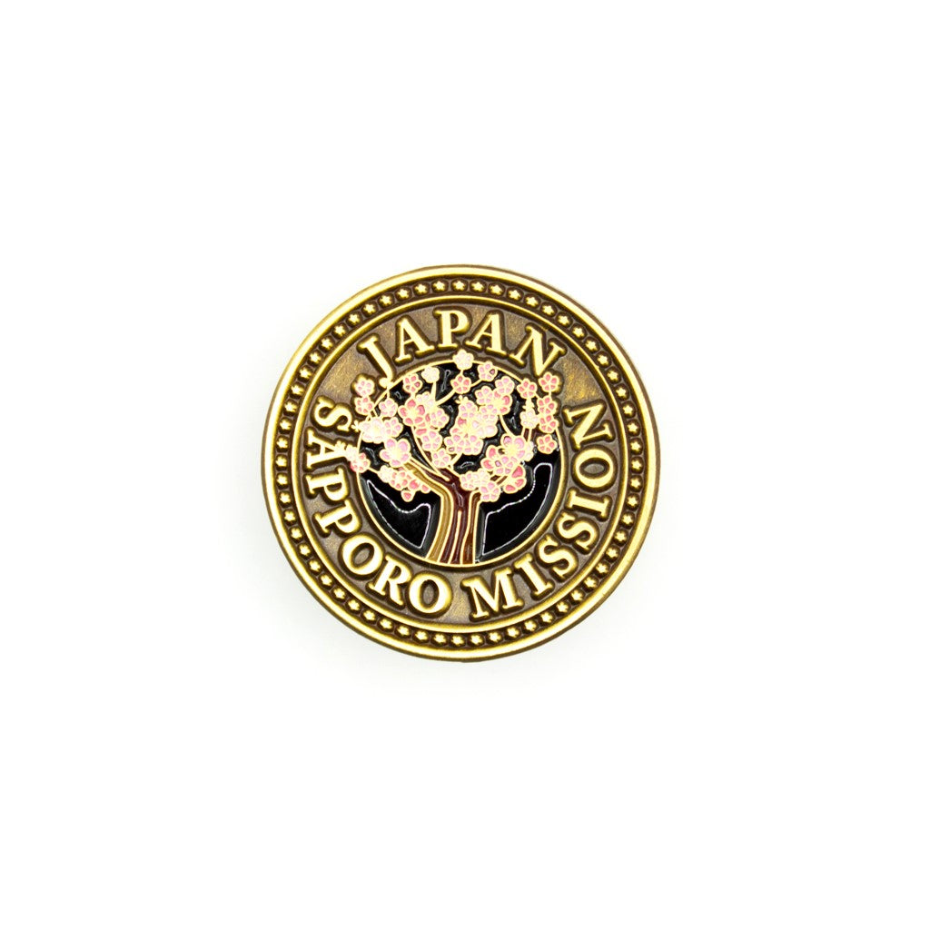 japan sapporo mission pin