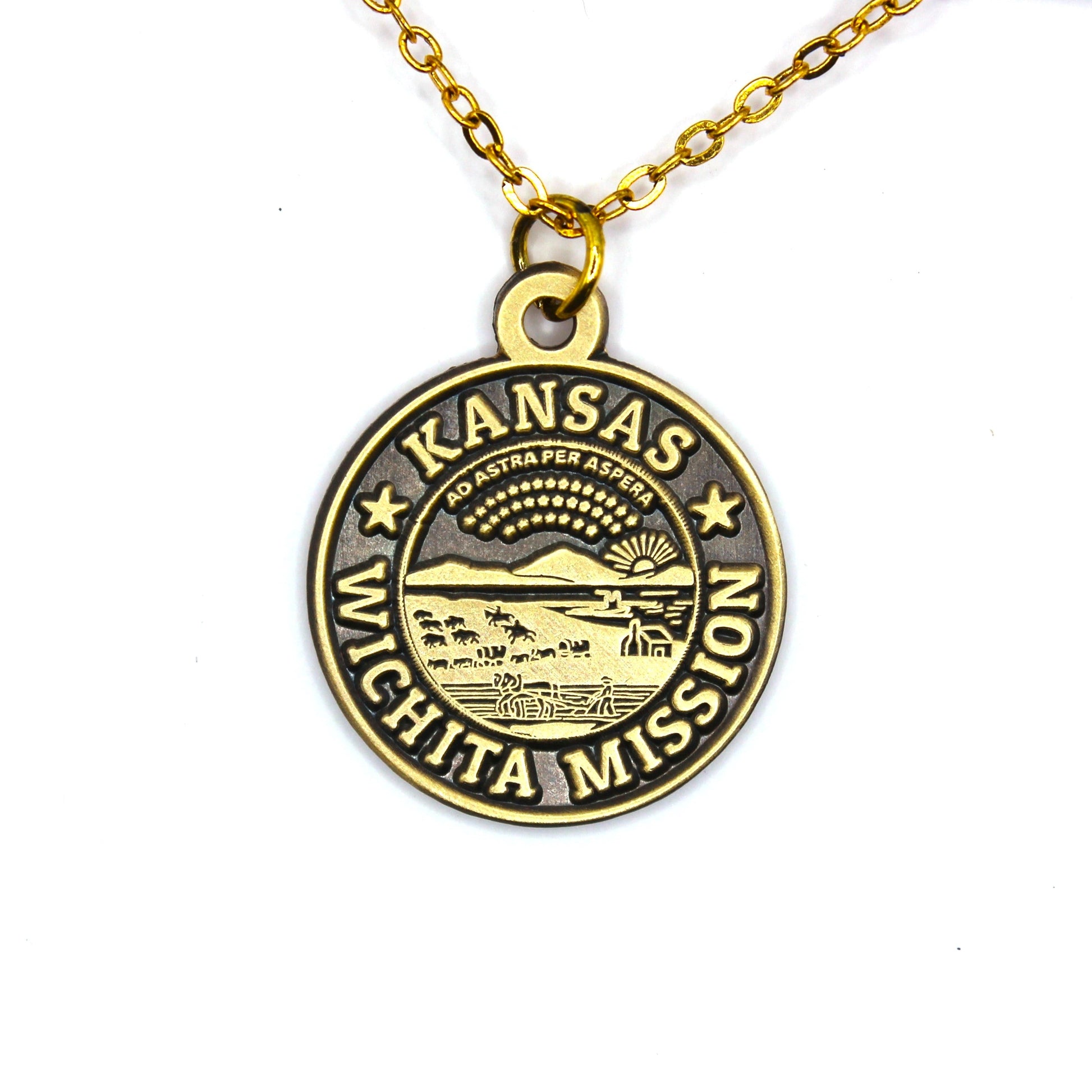 kansas wichita mission necklace