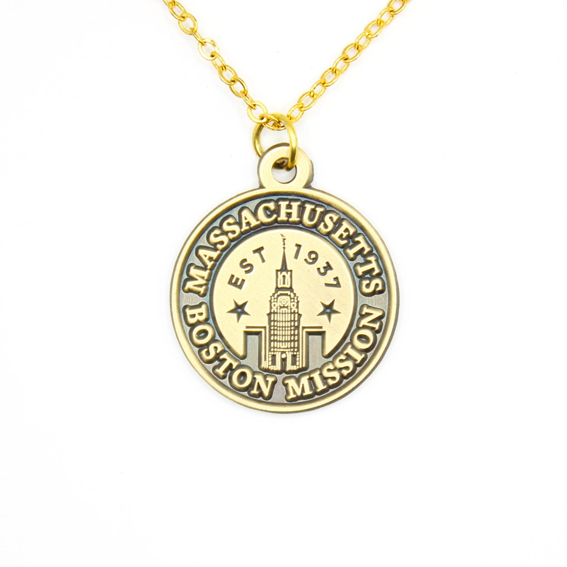 massachusetts boston mission necklace