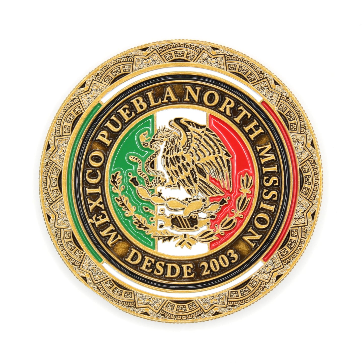 méxico puebla north mission coin