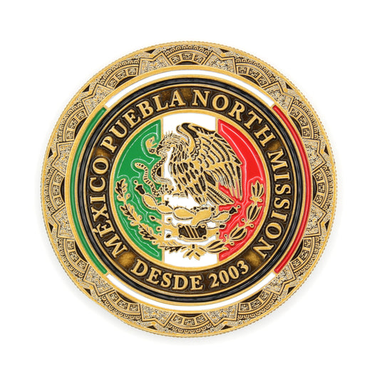 méxico puebla north mission coin